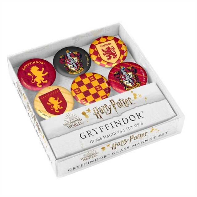 Harry Potter: Gryffindor Glass Magnet Set (Set of 6) by Insight Editions