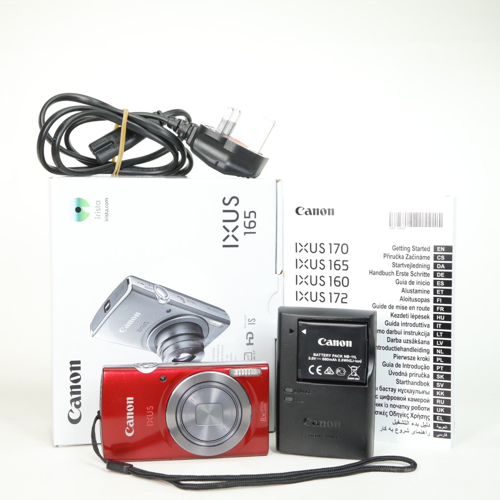 Canon IXUS 165 Digital Compact Camera 20MP In Very Good Condition