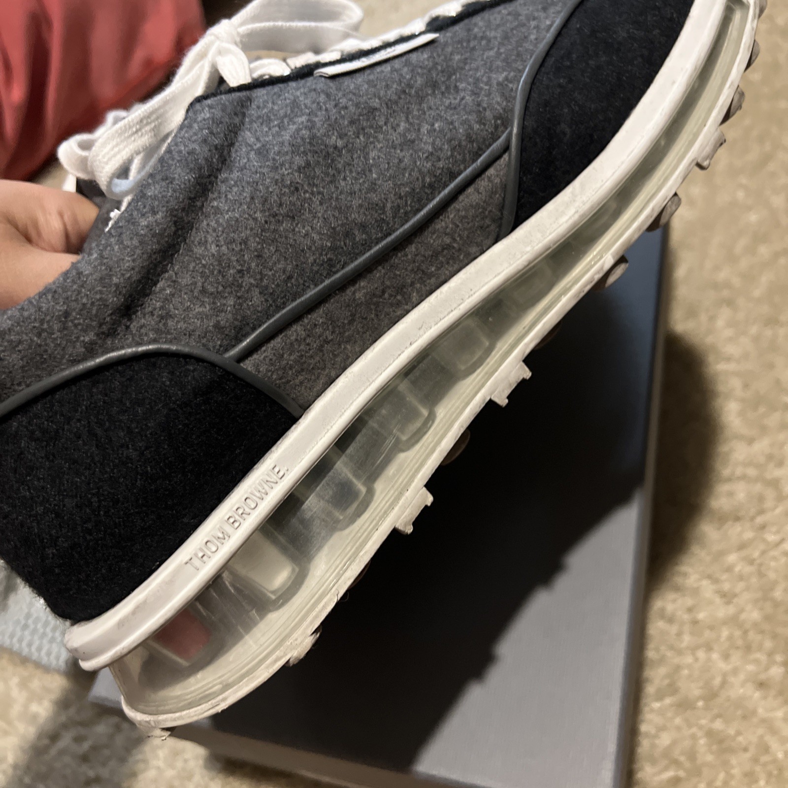 Thom Browne Tech Runner Wool Flannel Sneakers – S… - image 7