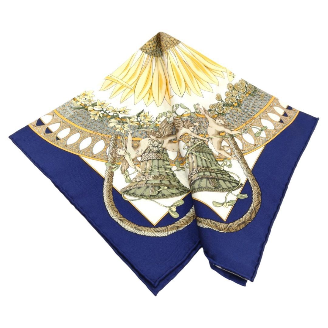 Hermes Scarf Carre 45 Amours Amore Sunflower Silk Management Number 10052