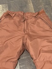 Brown Straight Leg Snow Pants Winter Ski Snowboard Unisex Insulated