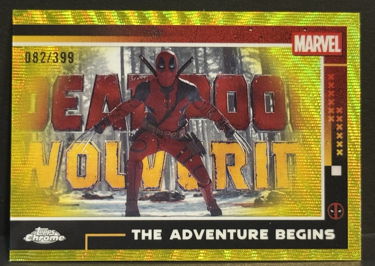 2025 Topps Chrome Deadpool #47 The Adventure Begins Deadpool