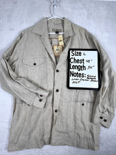 Tommy Bahama Mens Lino Del Sol Cruiser Jacket Model T5251 SZ L 100 Linen NWT