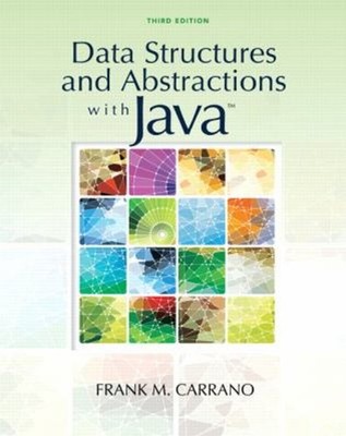 Data Structures and Abstractions with Java Hardcover Frank M. Car