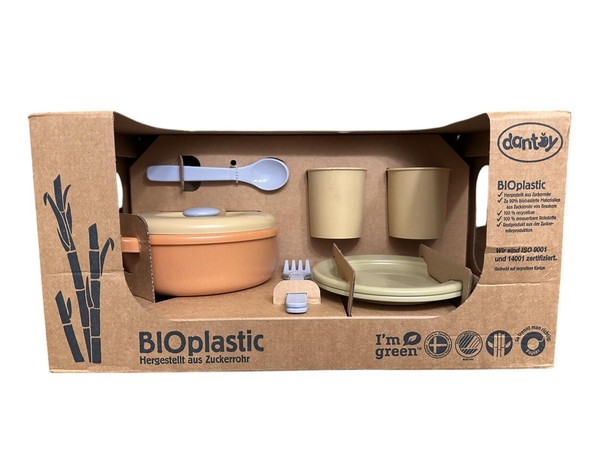 Dantoy Bioplastic Spielzeug Gartenspielzeug Geschirr Besteck | Kinder Essen Neu-image