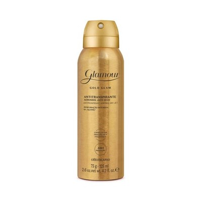 Boticario - Glamour Gold Glam - Desodorante Antitransp. Feminino Aerossol 125Ml