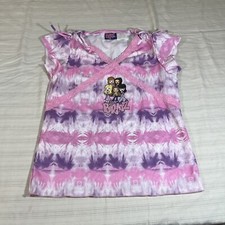 Vintage Y2K Pink Purple Tie Dye BRATZ Dolls T-Shirt Girls Size 10/12 Baby Tee K1