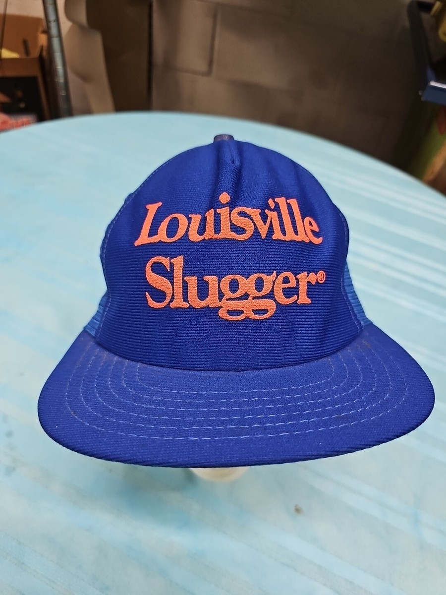 Vintage Louisville Slugger Blue Foam Mesh Snapback Baseball Cap