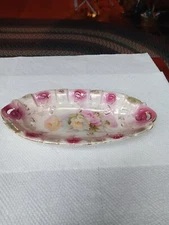 vtg porcelain relish dish 8 1/2 in. 207