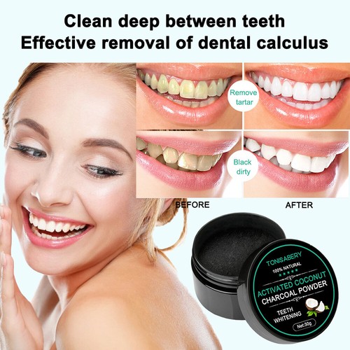 30g Natural Organic Activated Charcoal Tooth Teeth Whitening Powder - Picture 3 of 9