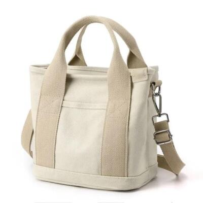 Women Large Capacity Handbags & Shoulder Bags Canvas Tote Bag Zip Crossbody