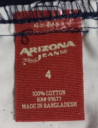 New With Tags Arizona Jean Co. Boys Size 4 Blue 100% Cotton Chino Shorts 23 - Picture 6 of 9