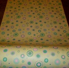 VTG STORE WRAPPING PAPER GIFT WRAP 2 YARDS NOS 1950 SPRING EASTER BIRTHDAY RETRO