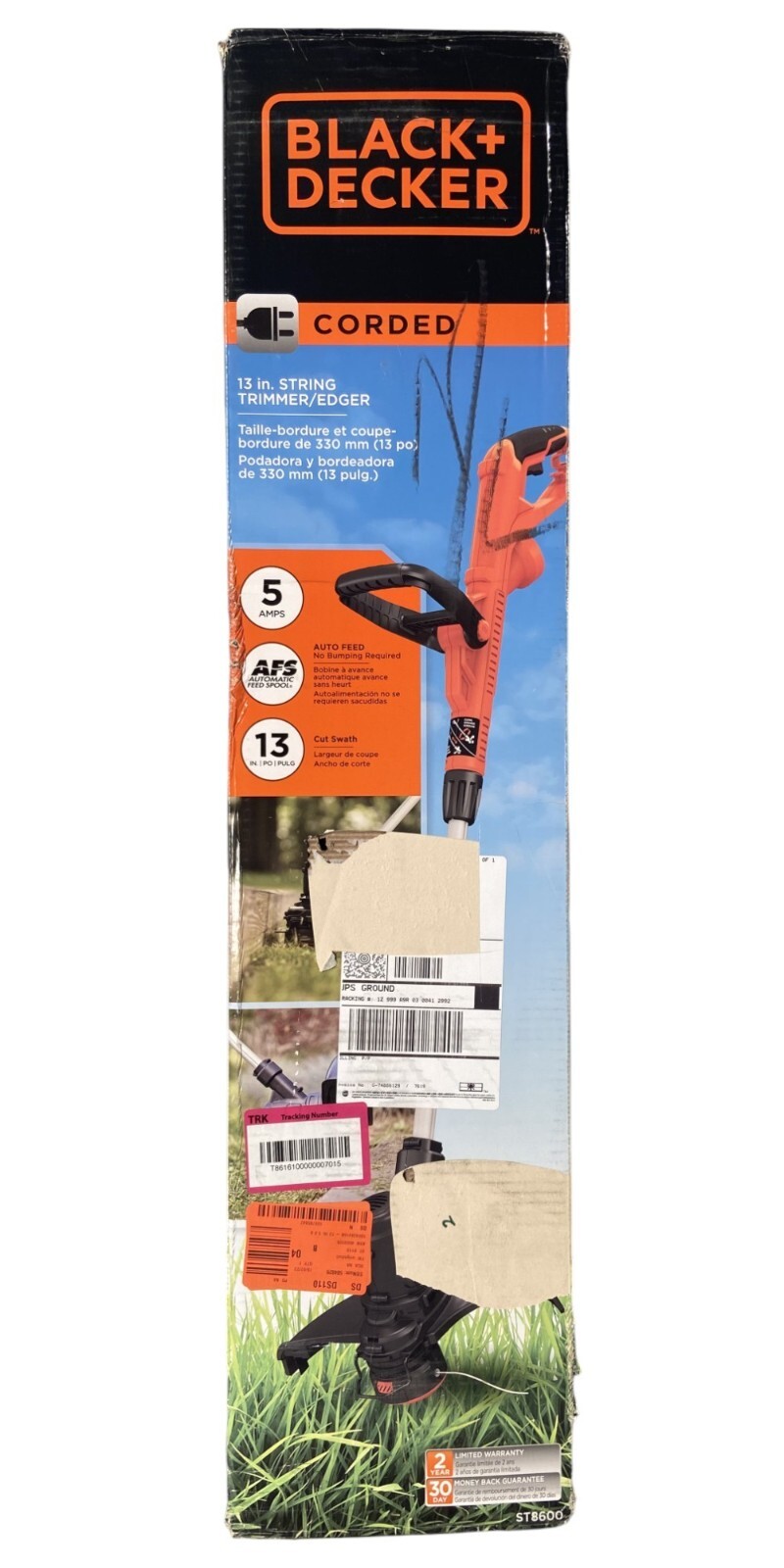 OPEN BOX BLACK+DECKER String Trimmer / Edger, 13Inch, 5Amp (ST8600