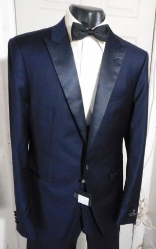 *NEW*  JOHN VARVATOS SIZE 42L NAVY 1 BUTTON WOOL TUXEDO - Picture 1 of 8