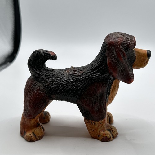 "Estatuilla vela de cera de perro Retriever Spaniel 1983 rara de colección ojos tristes 3,75""- 5""" - Imagen 6 de 20
