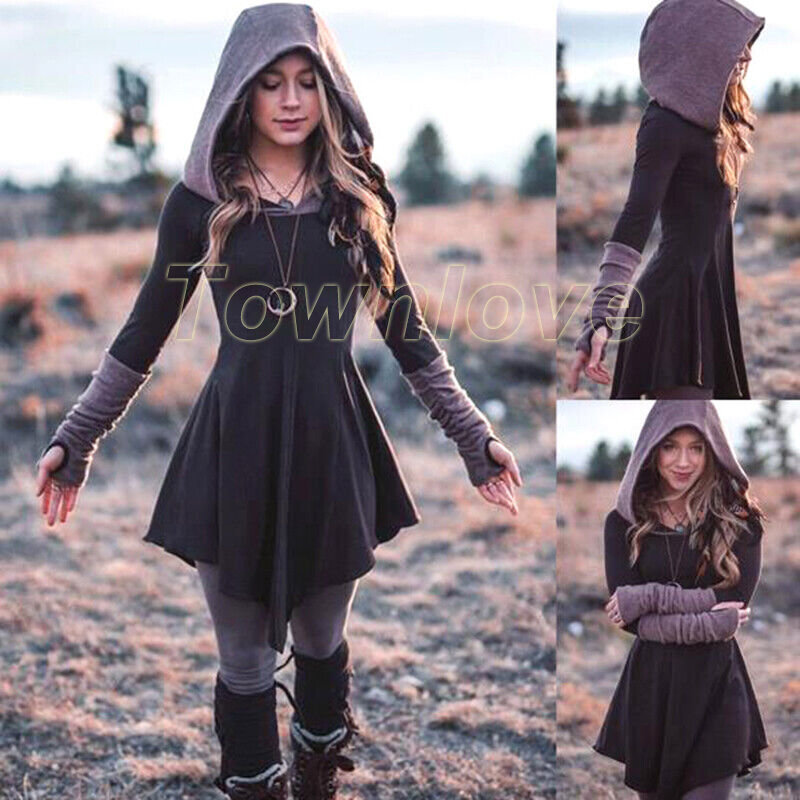 Lumignon ルミニョン LL hooded long dress S Hooded Dress Long Dress Split Off Shoulder Sleeveless Outer