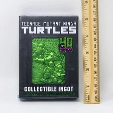 Teenage Mutant Ninja Turtles Metal Card Ingot Official TMNT Green Figure