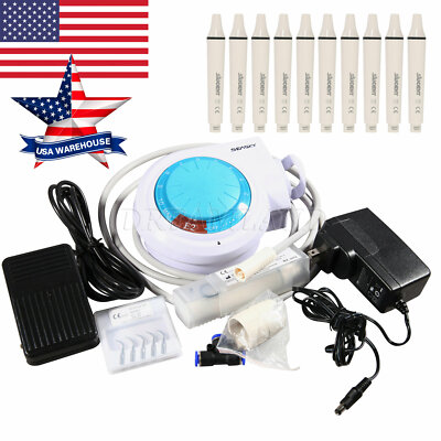 USA Dental Ultrasonic Piezo Scaler fit EMS Tips w/ Extra Handpiece Durable