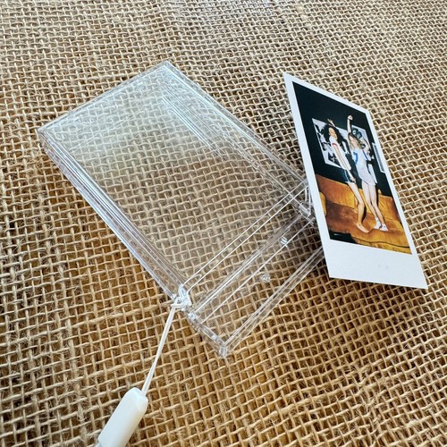 2 Pack - Instax Mini Photo Box Holder & Lanyard fits 10 2x3" Pictures