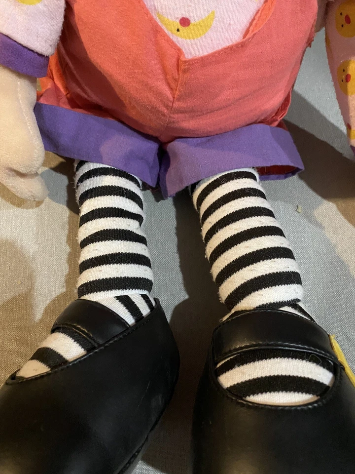 Muñeca payaso de peluche vintage 1995 Commonwealth grande cómodo sofá LOONETTE 20" Foto 3 de 4