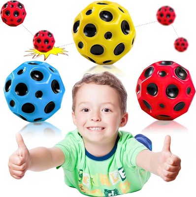 Astro Jump Ball,6 Stück Moon Ball Hohe Springender Globe Jump Ball Xmas Gift HOT