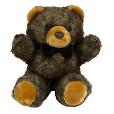 America Wego Brown Teddy Bear Plush Bow Stuffed Animal Thailand 13"