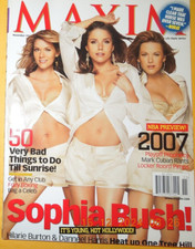 SOPHIA BUSH maxim MARK CUBAN Lebrun James KIELE SANCHEZ Kate Hudson SIMPSONS