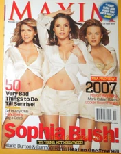 SOPHIA BUSH maxim MARK CUBAN Lebrun James KIELE SANCHEZ Kate Hudson SIMPSONS