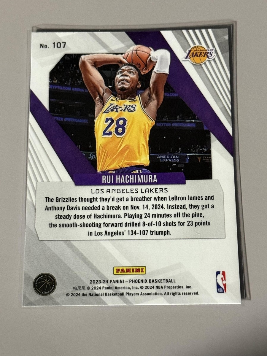 2023-24 Panini Phoenix #107 Rui Hachimura Los Angeles Lakers