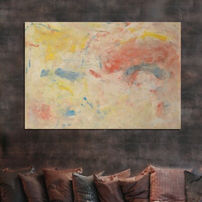 64 X44  Mark Little original canvas ￼painting OOAC Acrylic,Abstract, Action XL