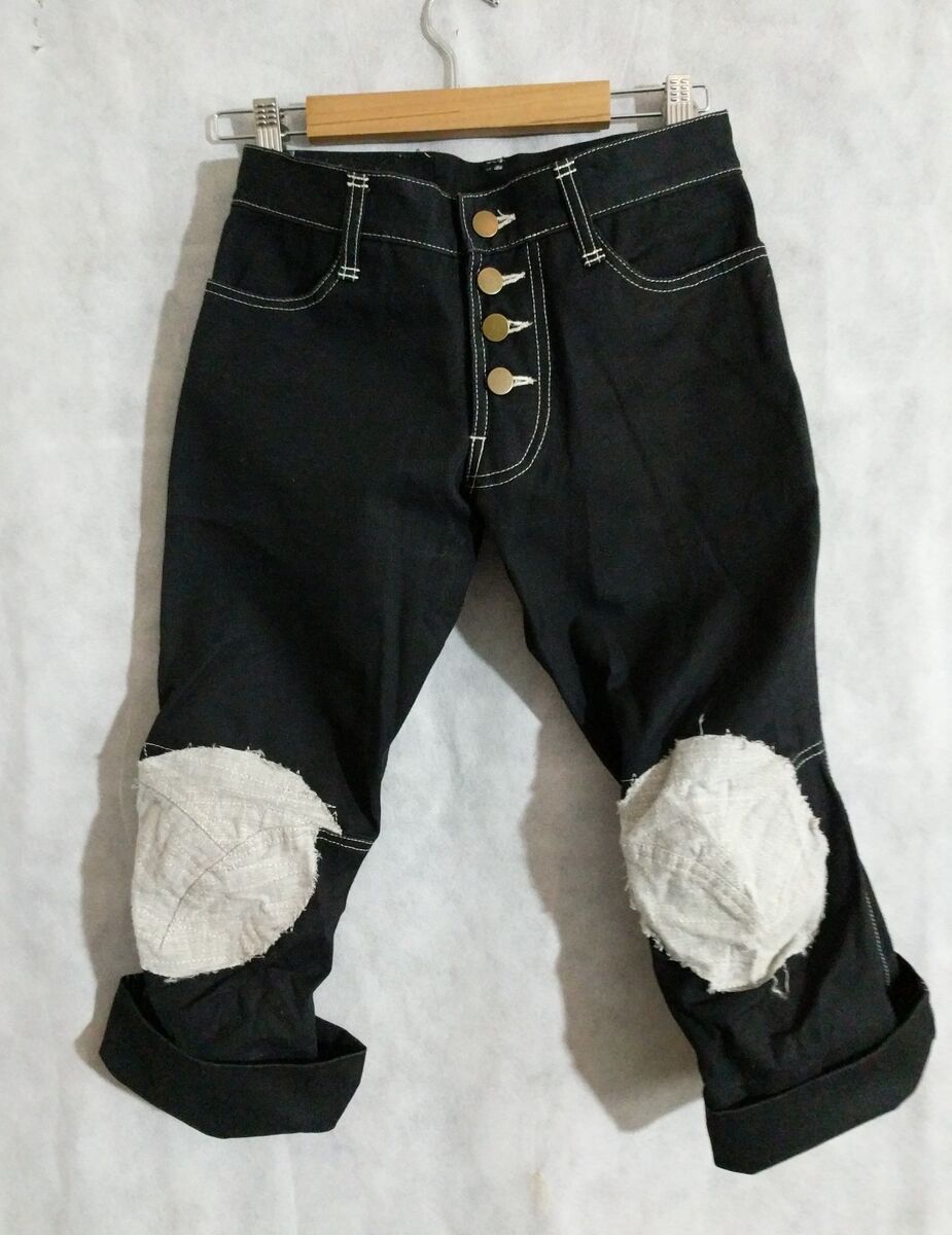 Christopher Nemeth Duck Canvas Knee Patch Cropped Pants Small (XS)