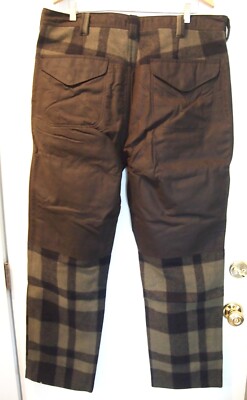 Filson 100% Wool Mackinaw Hunting Pants NWT 38 x 34 Otter Green