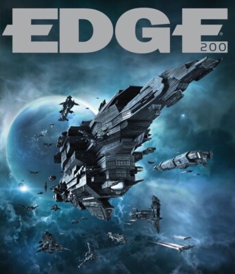 RARE LIMITED EDITION 124/200 EVE ONLINE GAME EDGE MAGAZINE COLLECTOR POSTCARD