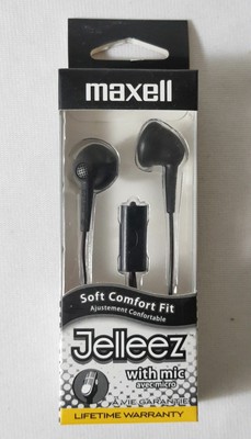 Maxell Jelleez JELM-BK Soft Comfort Fit 