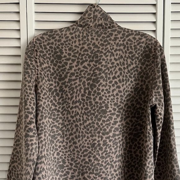 Monrow Mini Leopard Basic Shirt brown women’s med… - image 13