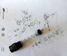 INGERSOLL RAND 295 AIR INLET BUSHING & THROTTLE VALVE KIT FOR IR 295,295A 1" DR.