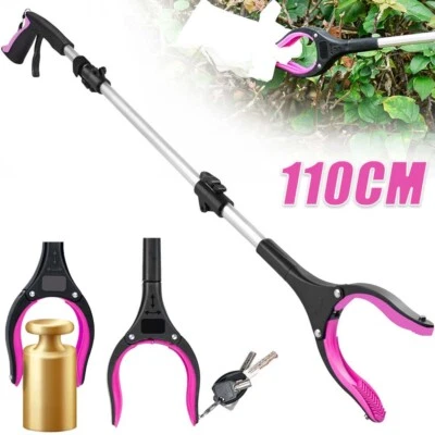 MARKENLOS 110cm Greifhilfe mit Magnet | Greifzange | Müllzange | Greifarm | Müllsammler DE