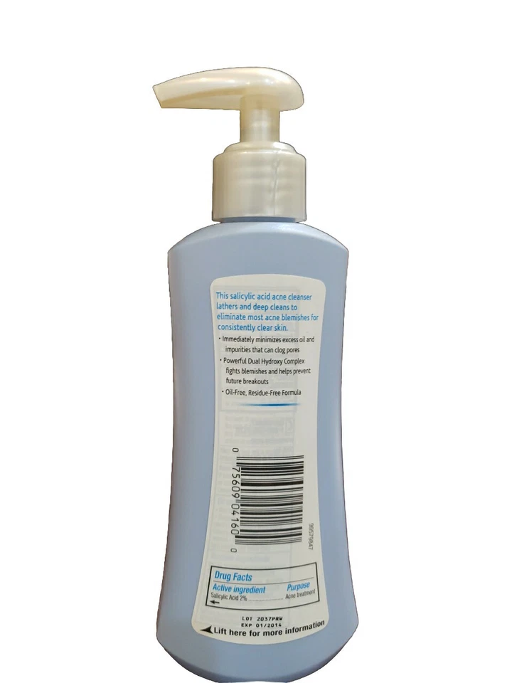 New Olay Acne Control Face Wash Salicilic Acid Cleanser Oil Free Htf 6 oz. - Image 2 of 2