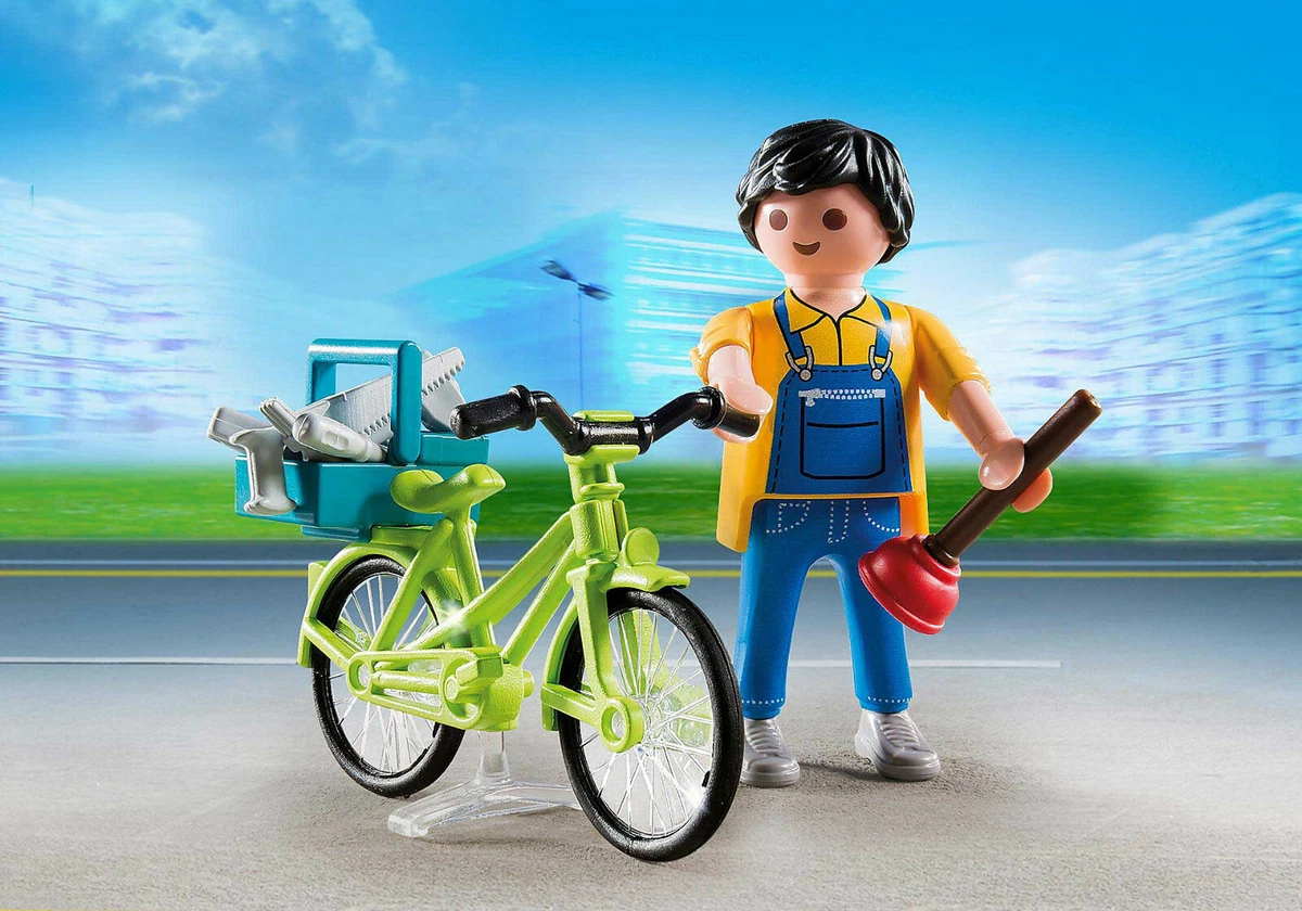 Enfants à vélo et sur les rollers Playmobil