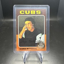 2024 Topps HERITAGE GEORGE MITTERWALD 1975 50TH ANNIVERSARY BUYBACK CUBS #411