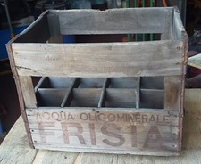 cassa in legno acqua oligominerale frisia originale porta bottiglie