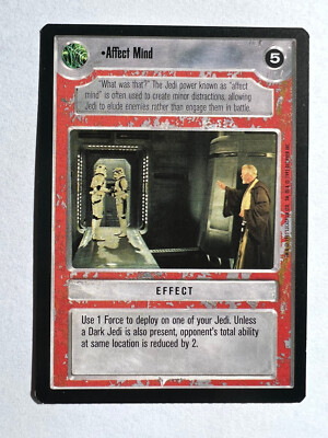 Star Wars CCG Premiere Limited Light Side Affect Mind SWCCG