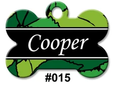 Personalized Pet Name ID Tags for Dog, Custom Double Sided Cool BONE Shape LOOK!