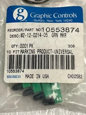 Graphic Controls 10553874 Universal Green Chart Recorder Pen (5-pack)
