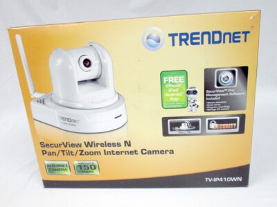 TRENDnet TV-IP410WN Security Wireless Pan Tilt Zoom Internet Camera Image Video