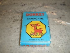 VINTAGE 1986 JA-RU INC DONKEY MINI CARD GAME COMPLETE