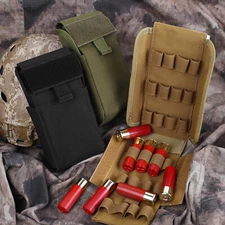 Tactical Molle 25 Rounds Ammo Pouch Cartridge Holder 12/20Ga Shotgun Shell Pouch
