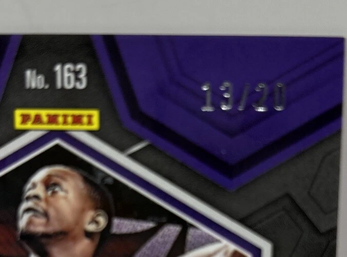 2023-24 Panini Mosaic De'Aaron Fox Fast Break Pink Mosaic 13/20 Kings - Image 3 of 3