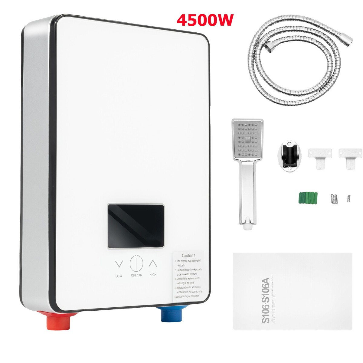 110V 4500W Whole House Electric Instant Tankless Water Heater with